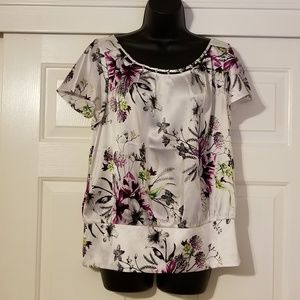 White House Black Market silk blouse
